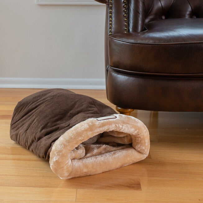 Sleep Shape Cat Dog Cave Bed, Indian Red, , on-hover image number 1