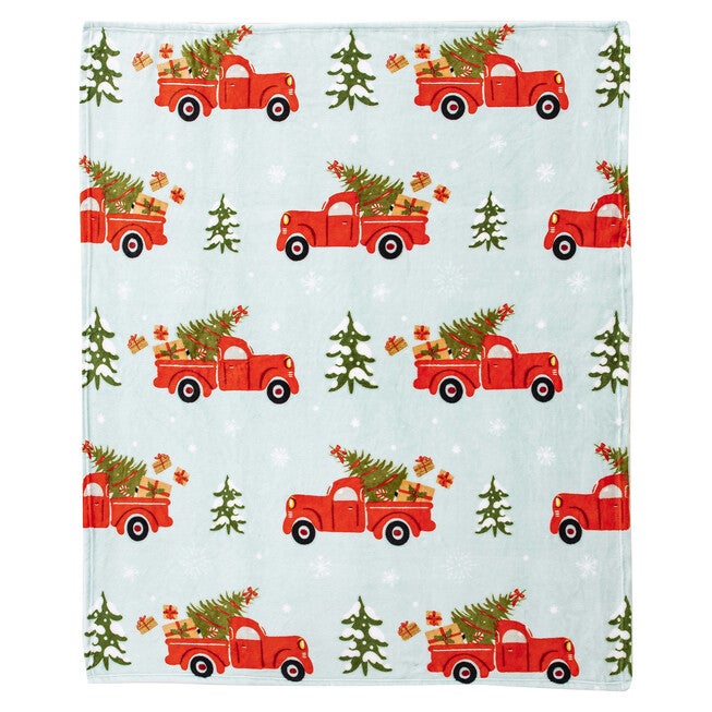 Christmas Truck Silk Touch Throw, O, hi-res image number 0