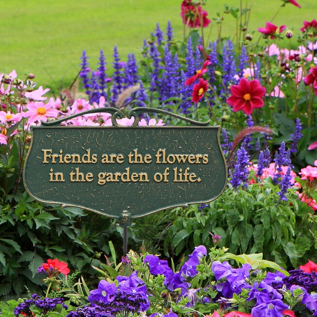 Friends Are The Flowers Garden Poem Sign, , alternate image number 2