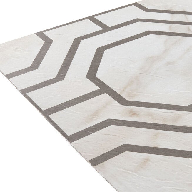 Retro 12x12 Self Adhesive Vinyl Floor Tile - Octagon - 20 Tiles/20 sq. ft., , alternate image number 3