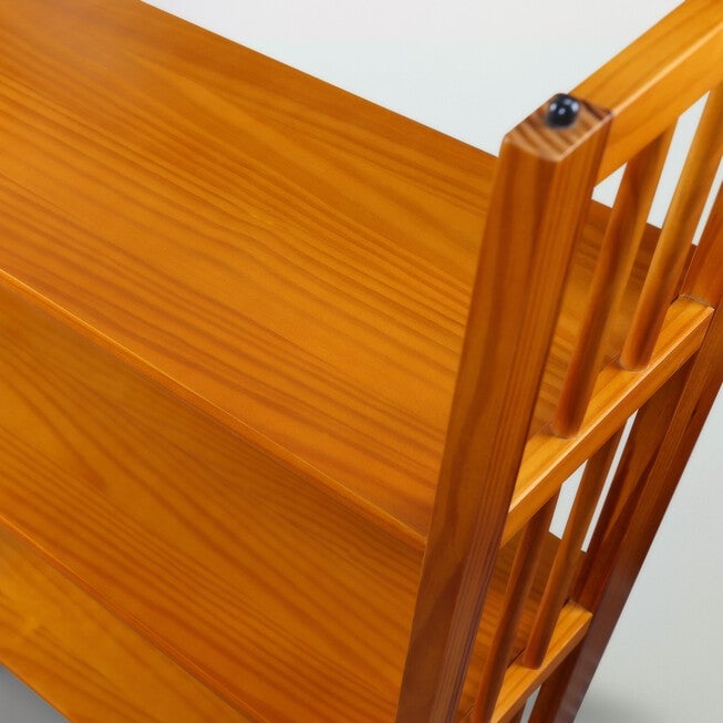 3-Shelf Folding Bookcase 14 inches Wide-Honey Oak, , alternate image number 9