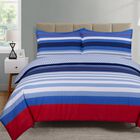 Harbor Stripe Comforter Set, BLUE RED WHITE, hi-res image number 0