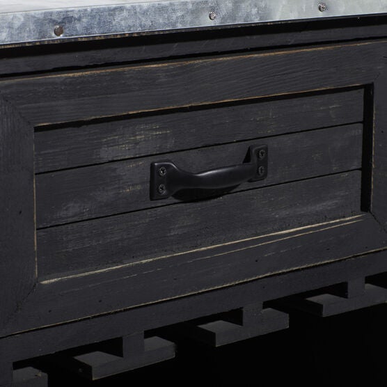 Black Farmhouse Wood Wine Storage, 36 x 32, , alternate image number null