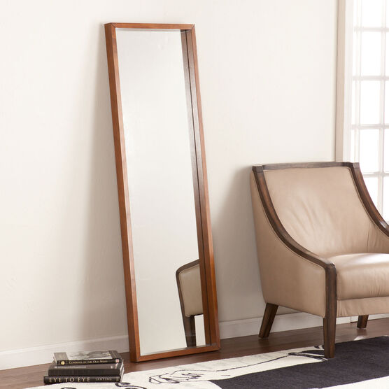 Leaning Wooden Mirror, , on-hover image number null