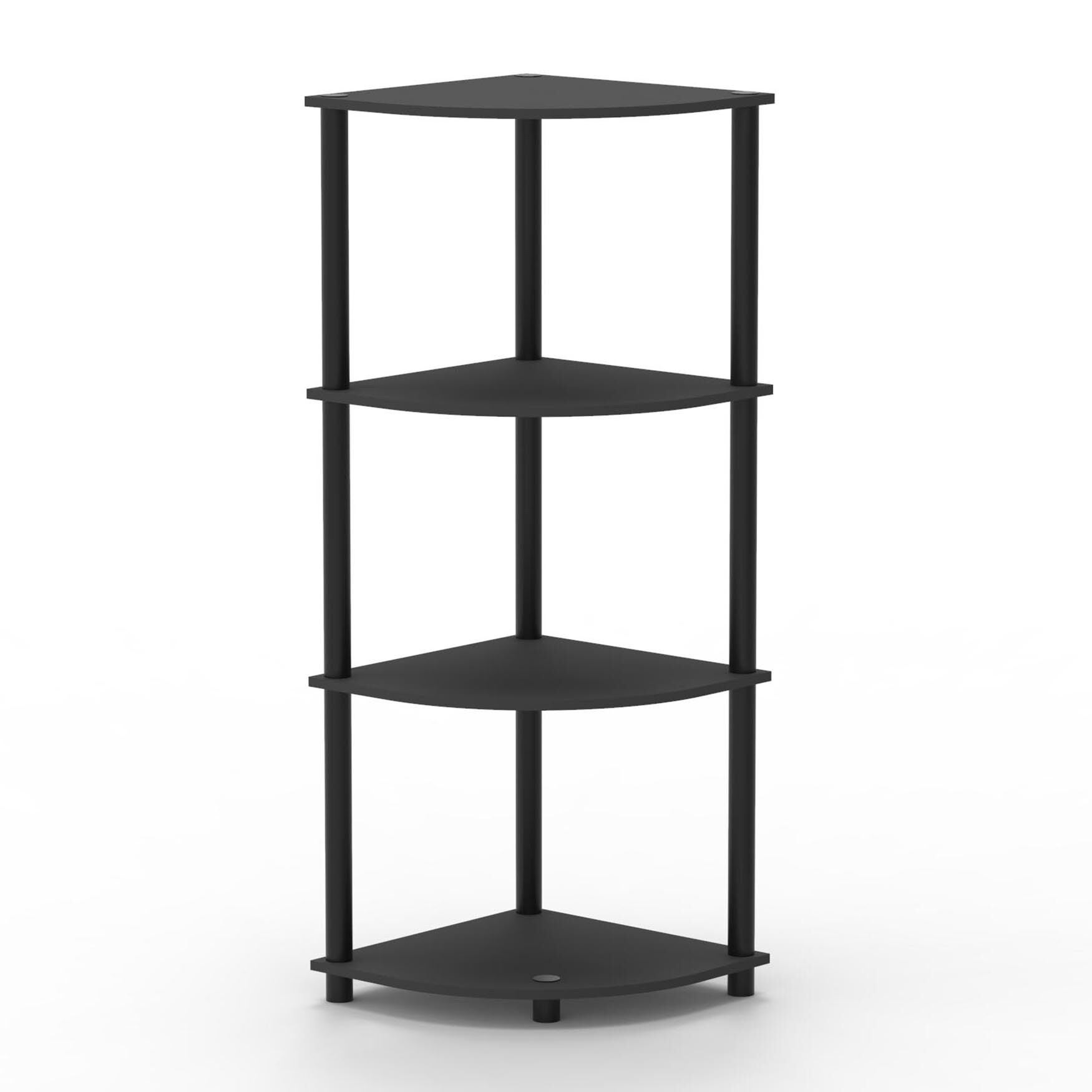 4 Tier Wooden Corner Shelf Home Basics, Grey Catherines