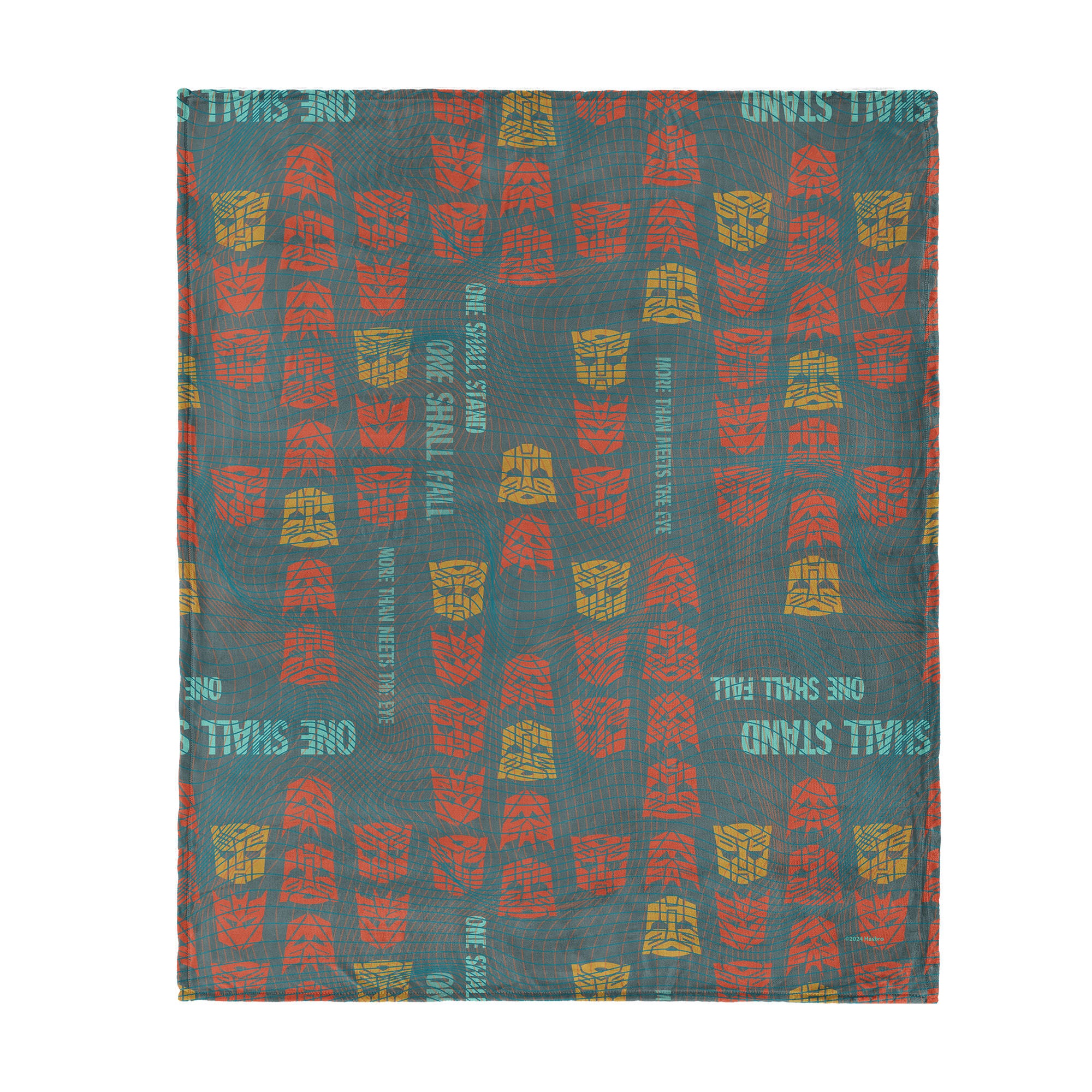 Hasbro Transformers One Shall Stand, One Shall Fall Silk Touch Throw Blanket 50X60 Inches, RED, hi-res image number 0