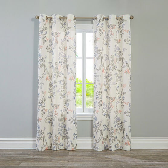 Refresh Sun-Safe Floral Grommet Panel, BLUSH, hi-res image number null