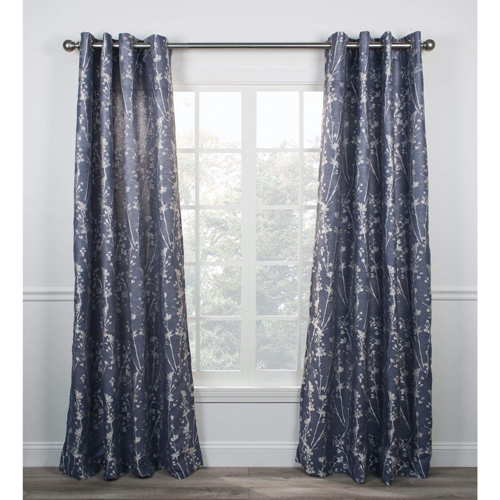Meadow Lined Grommet Panel, COBALT, hi-res image number 0