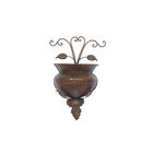 Dark Brown Iron Traditional Planter, BROWN, hi-res image number null