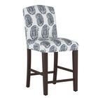 Upholstered Counter Stool, NAVY, hi-res image number 0