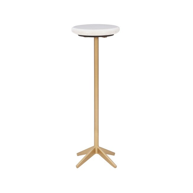 Ella Drink Side Table Accent Tables (Including End Tables), WHITE GOLD, hi-res image number 0