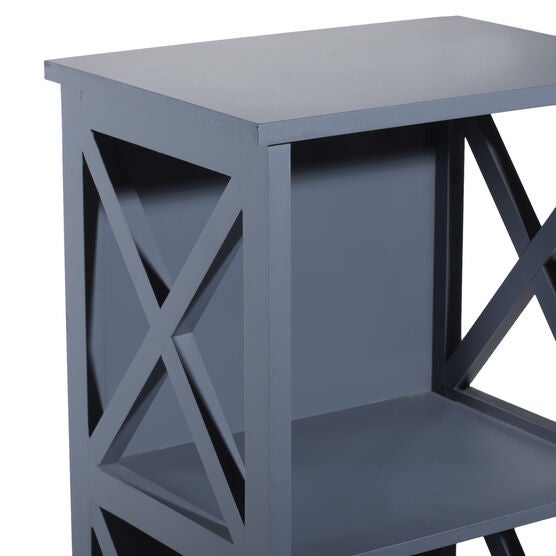 Grey Wood Traditional Shelving Unit, 51 " x 16 " x 12 ", , alternate image number null