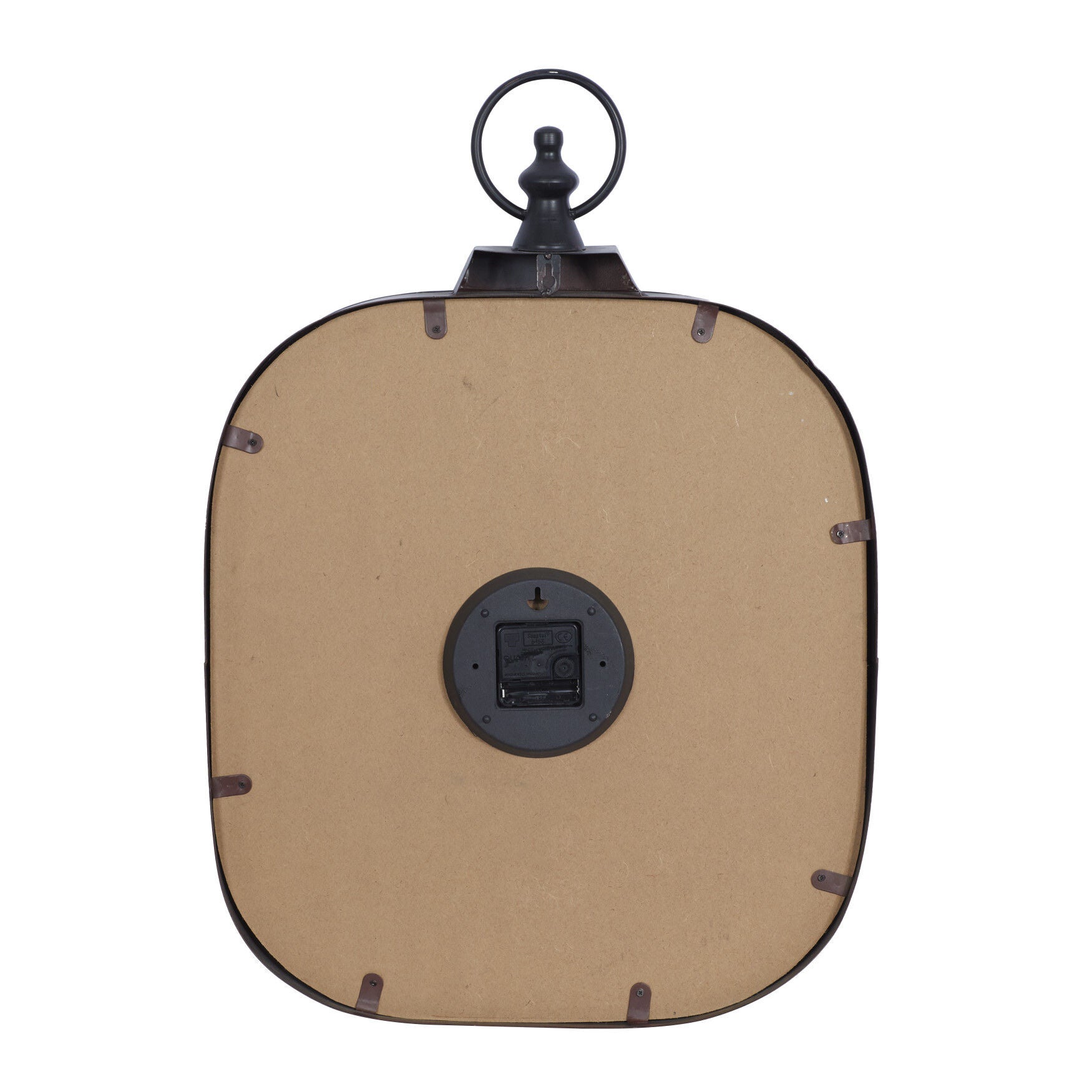 Black Vintage Metal Wall Clock, , alternate image number 2