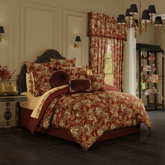 Montecito Red 4 Piece Comforter Set