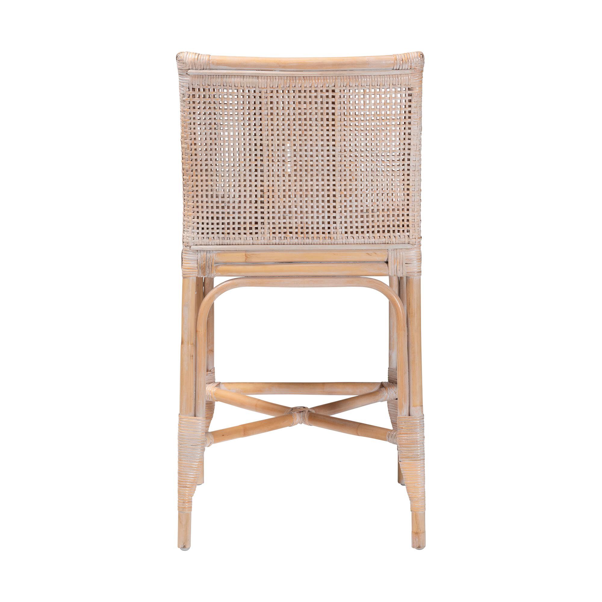 Allen Natural Rattan Counter Stool, BROWN, alternate image number 4