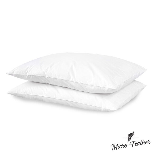 SensorPEDIC Micro-Feather Plush Pillows - 2 Pack, , alternate image number null