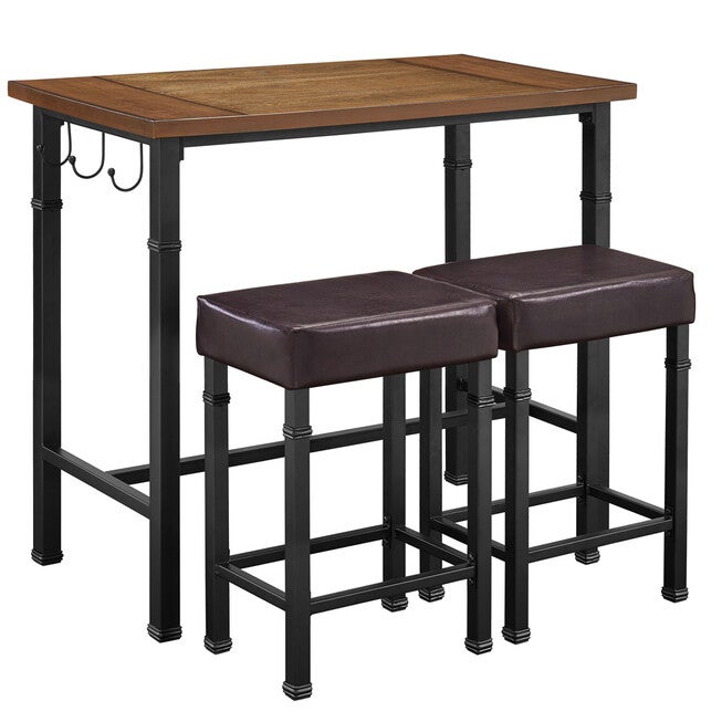 Austin Three Piece Pub Set, BROWN BLACK, hi-res image number 0