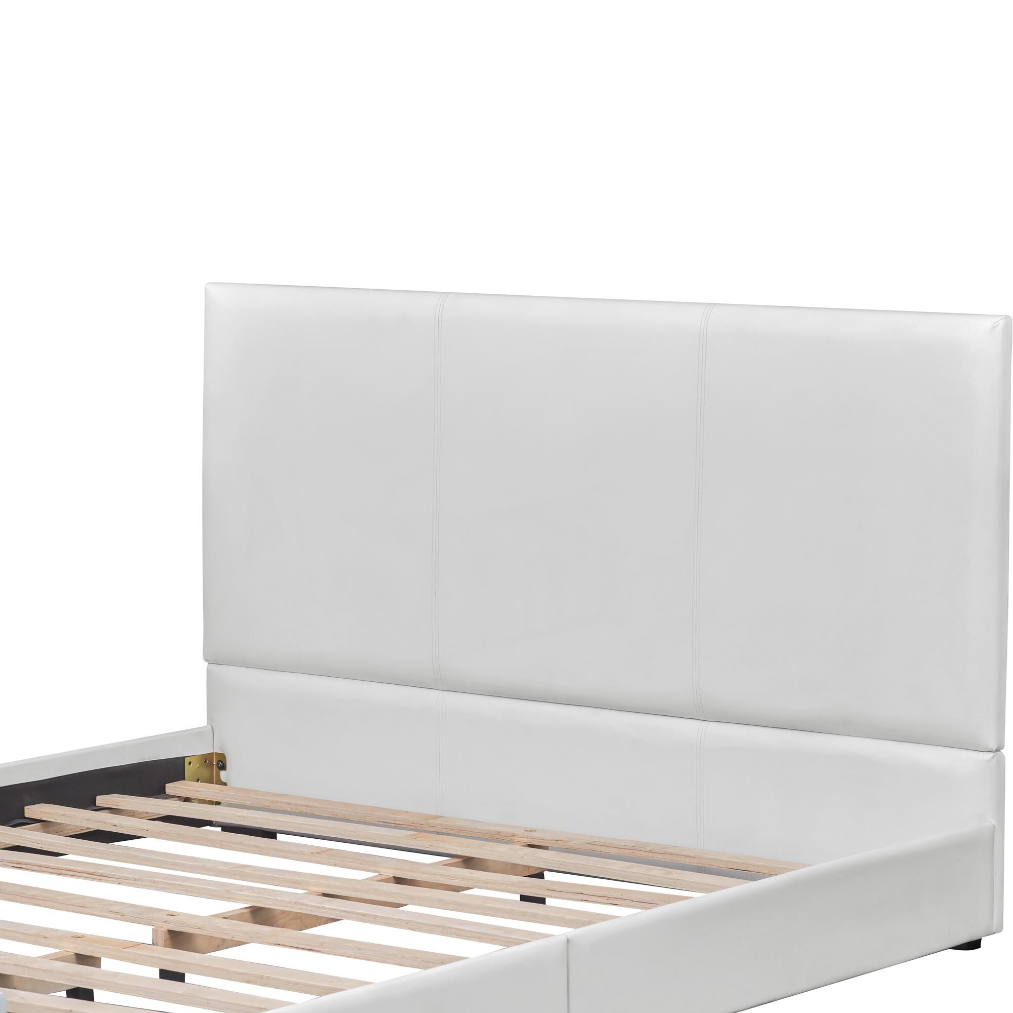 Abbey Platform Bed, Beige, Queen, WHITE, alternate image number 12