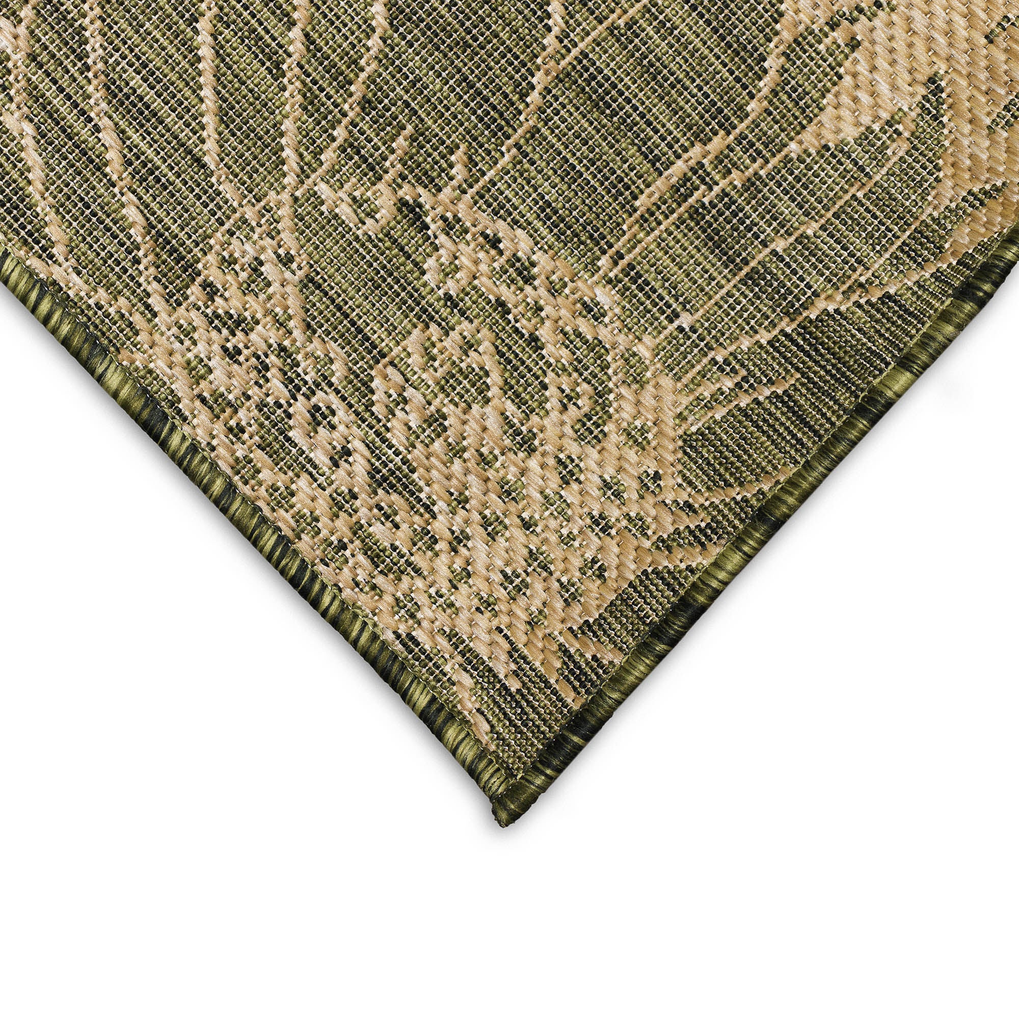 Liora Manne Carmel Sunflower Field Indoor/Outdoor Area Rug Green 4 feet 10 inches x 7 feet 6 inches, GREEN, alternate image number 3