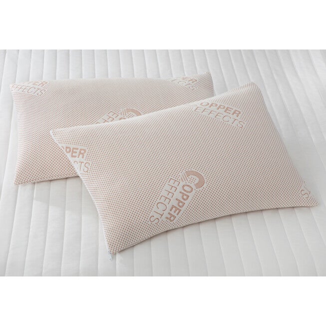 Copper Effects 2-Pack Pillow Protector, WHITE, hi-res image number 0