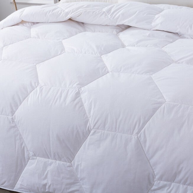 Honeycomb Stitch Down Alternative Comforter, White, , alternate image number 5