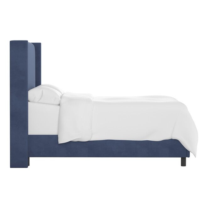 Velvet Wingback Bed, , alternate image number 2