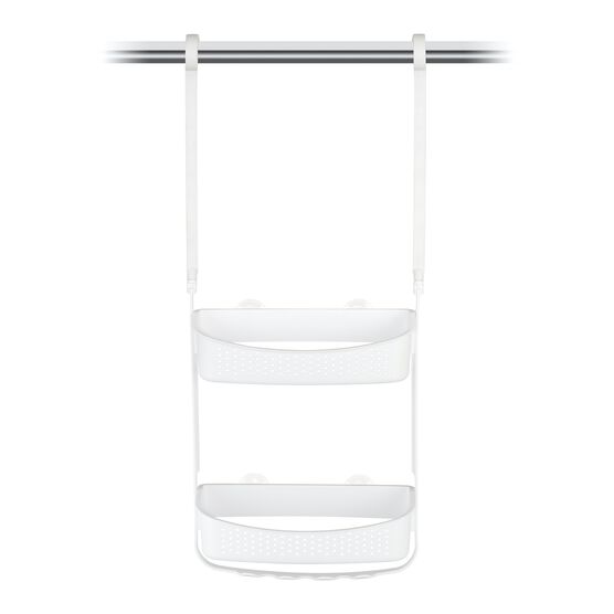 Multi-Functional 2-Shelf Shower Caddy, Grey, , alternate image number null