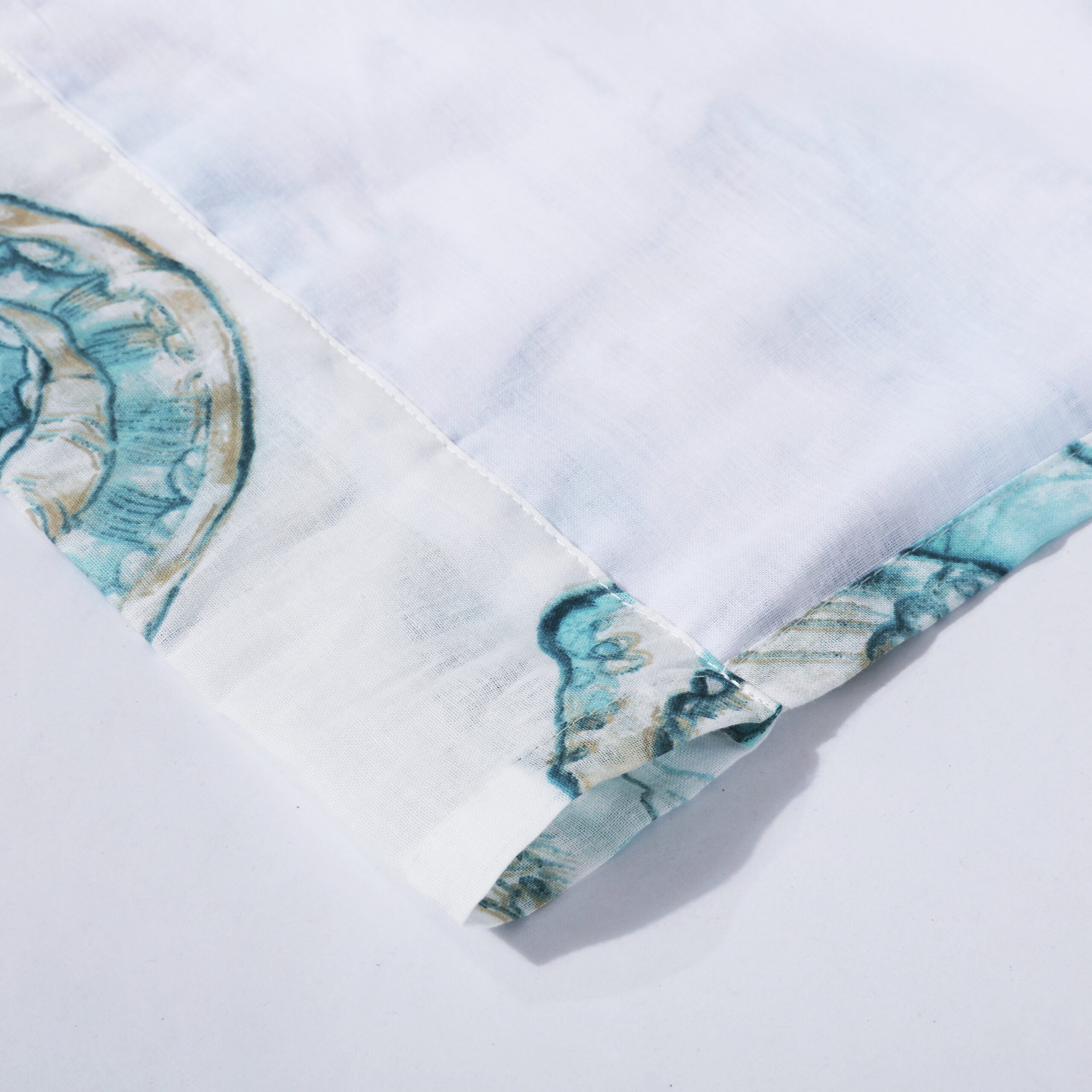 Cruz Window Curtain Panels, Set of 2, 84 inches, WHITE, on-hover image number 1