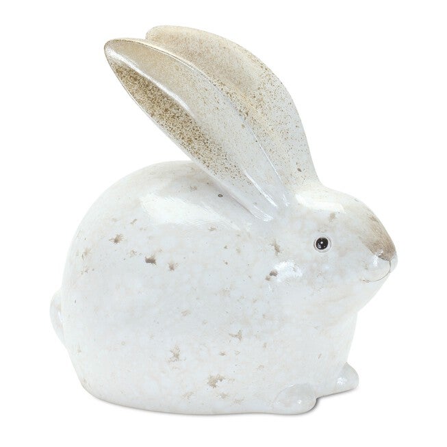 Bunny (Set of 4) 5.5 inchesH, 6 inchesH Terra Cotta, WHITE/BROWN, alternate image number null