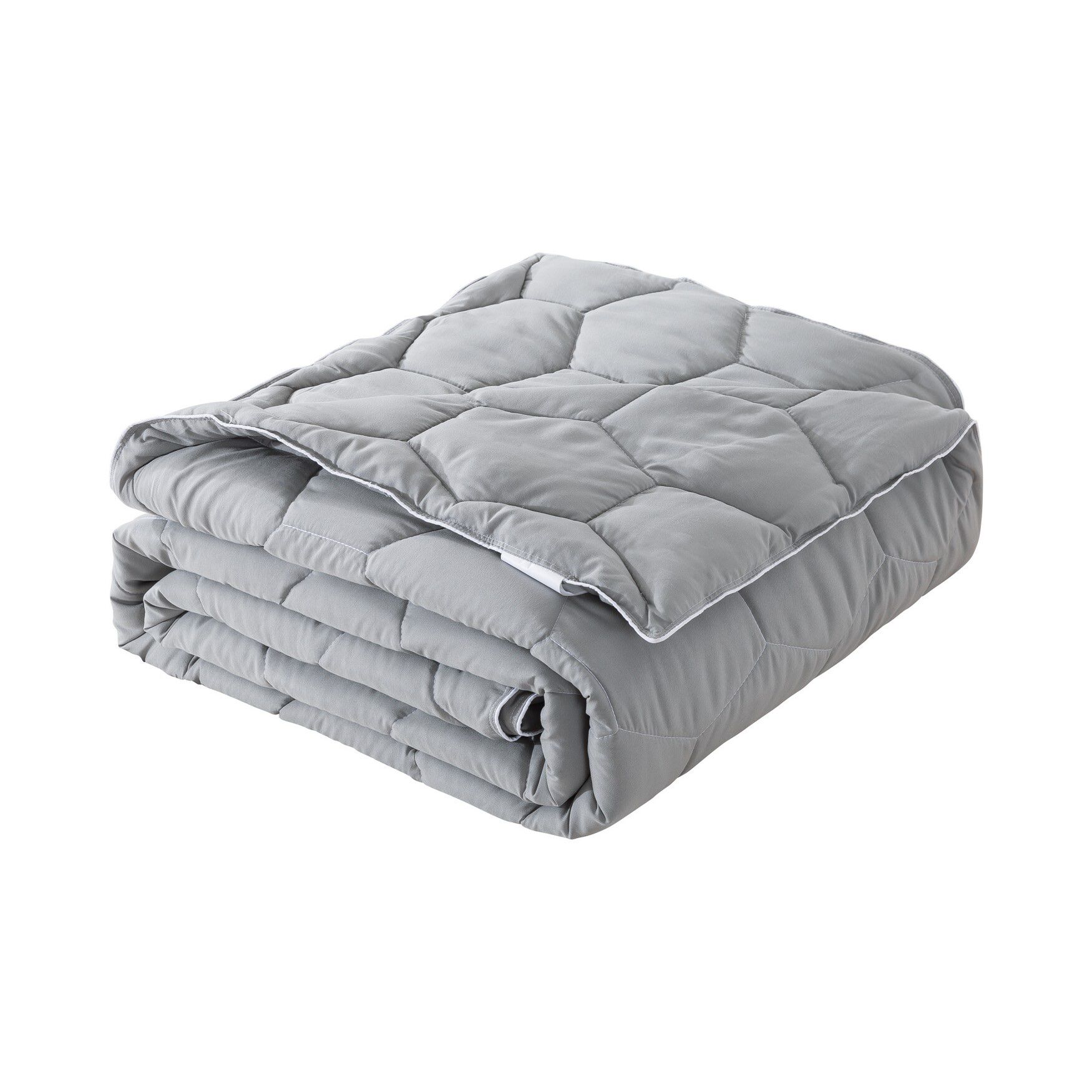Honeycomb Down Alternative Blanket, Gray/ White, , alternate image number 6