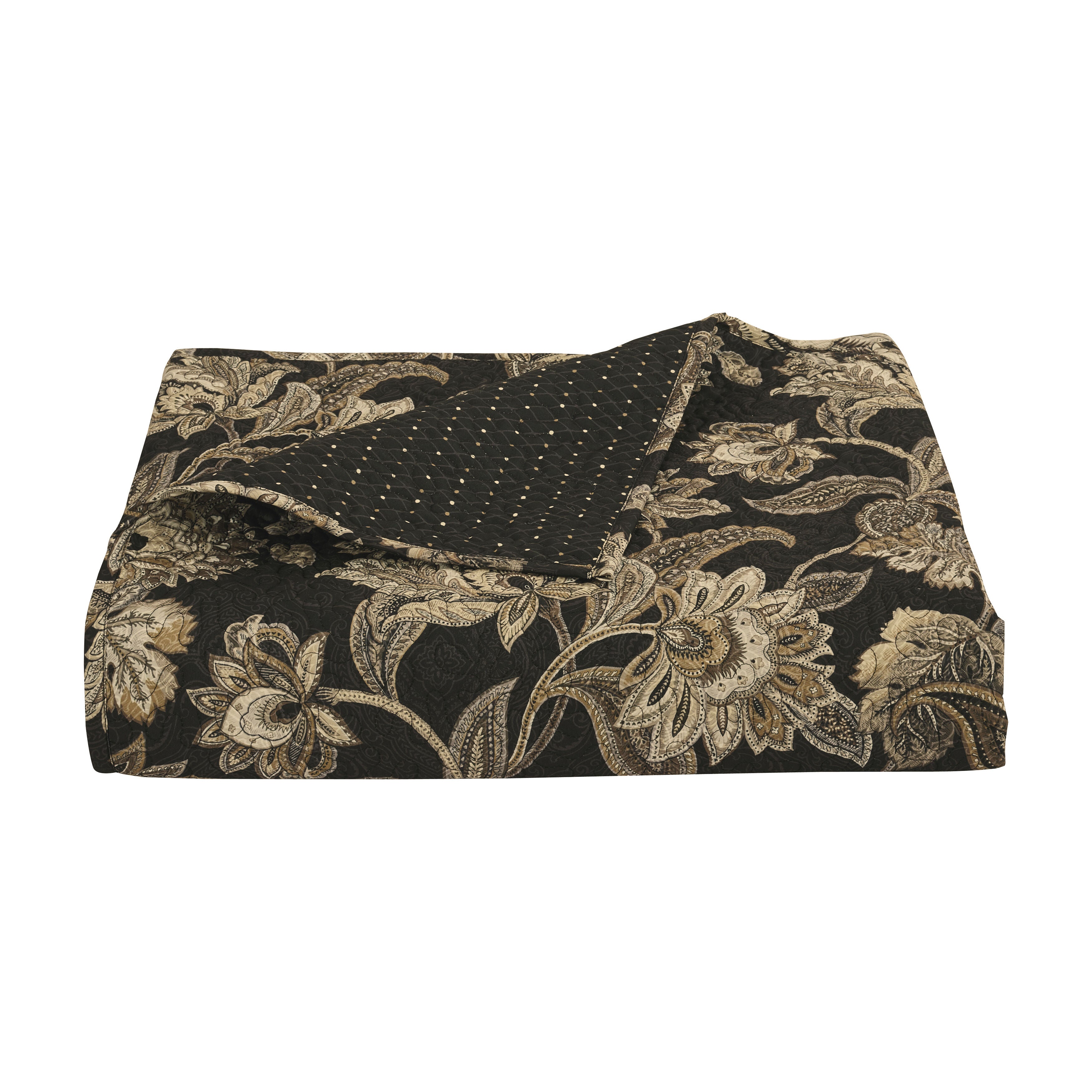 Montecito 3 Piece Quilt Set, BLACK, alternate image number 2