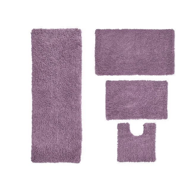 Fantasia 4-Pc. Bath Rug Set, PURPLE, hi-res image number 0