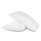 All-In-One Repreve Recycled Soft Terry Pillow Protector 2-Pack, Standard/Queen, WHITE, hi-res image number 0