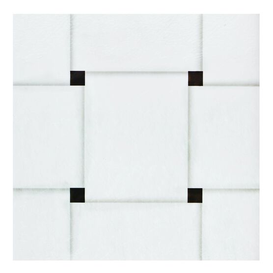 Retro 12X12 Self Adhesive Vinyl Floor Tile, BLACK WHITE, hi-res image number null
