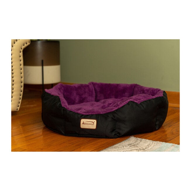 Armarkat Large, Soft Cat Bed In Purple And Black - C101Nh/Zh Cat Bed, , alternate image number 2