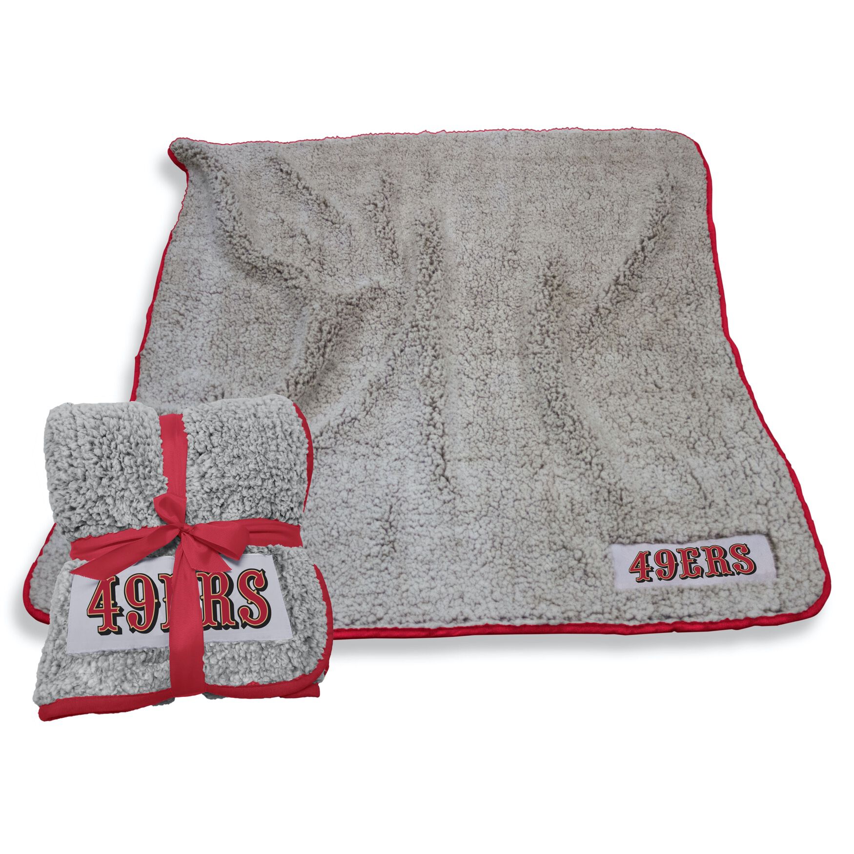 Warm Sherpa Fleece San Francisco 49ers Throw Blanket Multi Catherines