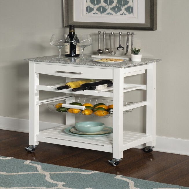 Kitchen Island Granite Top White, , alternate image number 5