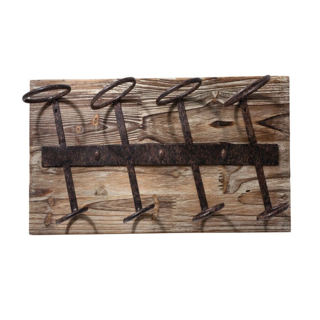 Metal And Wood Wine Rack, , alternate image number 4