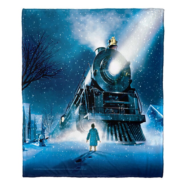 Wb Polar Express The Arrival Silk Touch Throw, , on-hover image number null