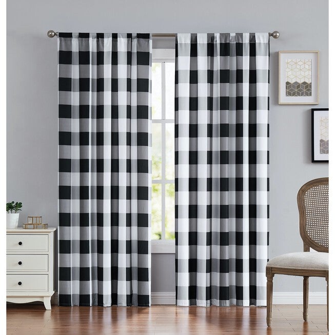 Everyday Buffalo Plaid Drapes, , alternate image number 2