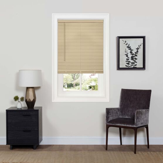 Cordless Gii Deluxe Sundown Room Darkening Mini Blind, LATTE, hi-res image number null