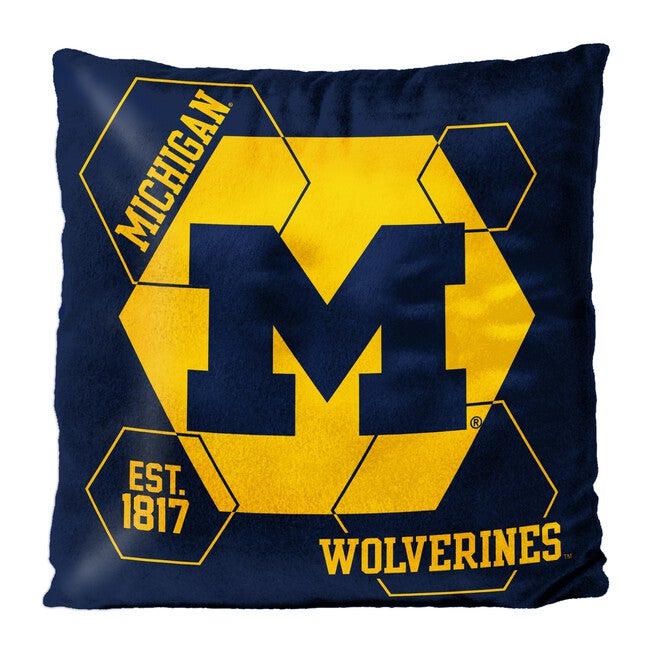 Michigan Connector Velvet Reverse Pillow, MULTI, hi-res image number 0