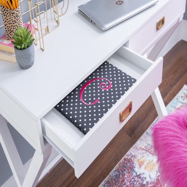 Peggy White Writing Desk, , alternate image number 7