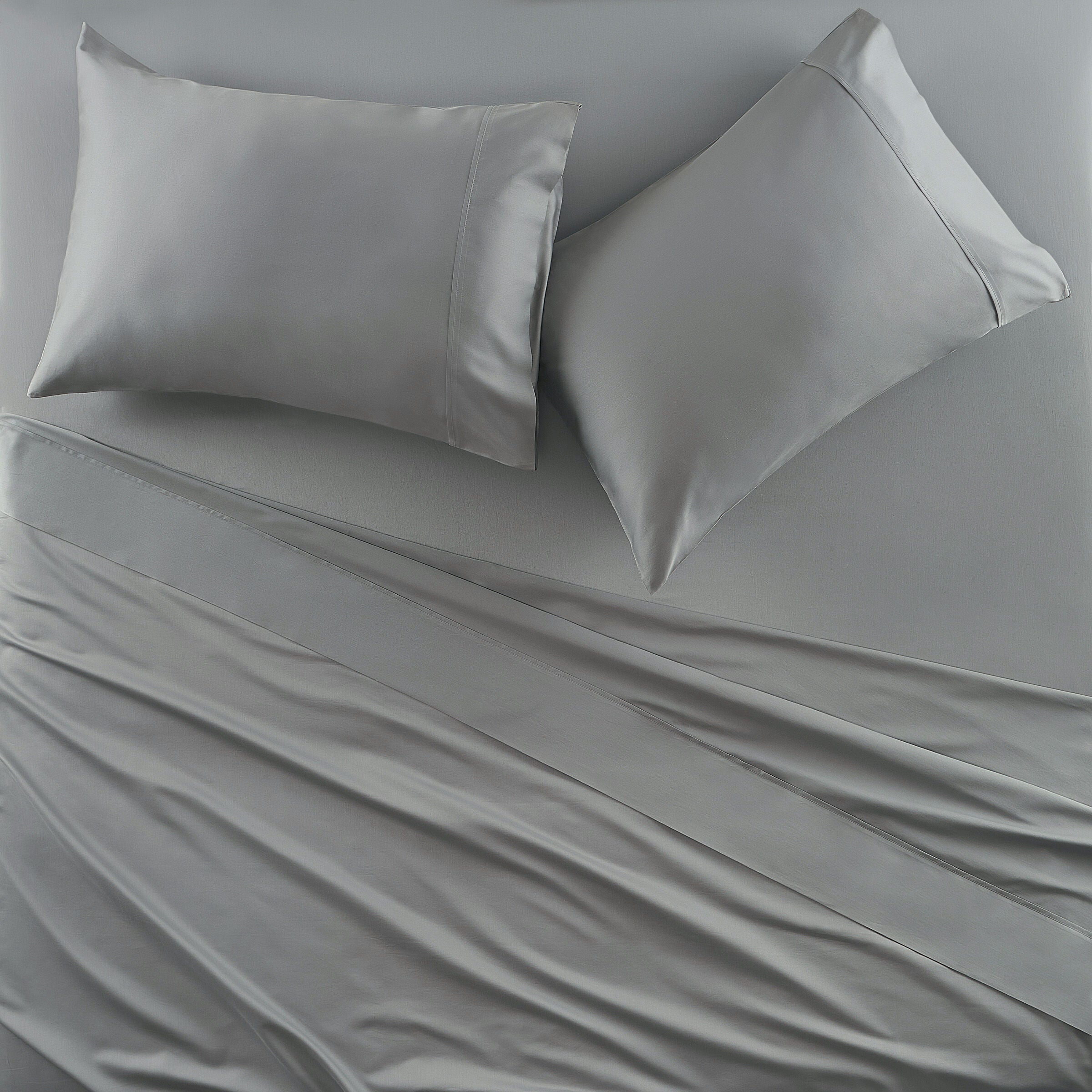 PREMIER SATEEN PILLOW CASE PAIR, EUCALYPTUS, alternate image number 1