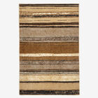 Small Rainbow Stripe Rug , NATURAL, hi-res image number null