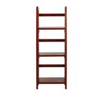 3-Shelf Folding Bookcase 14" Wide-Mahogany, MAHOGANY, hi-res image number null