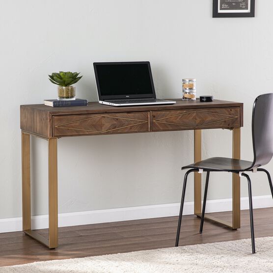 Astorland Reclaimed Wood Desk W Storage, NATURAL, hi-res image number null