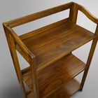 Stratford 3-Shelf Folding Bookcase-Warm Brown, , alternate image number null