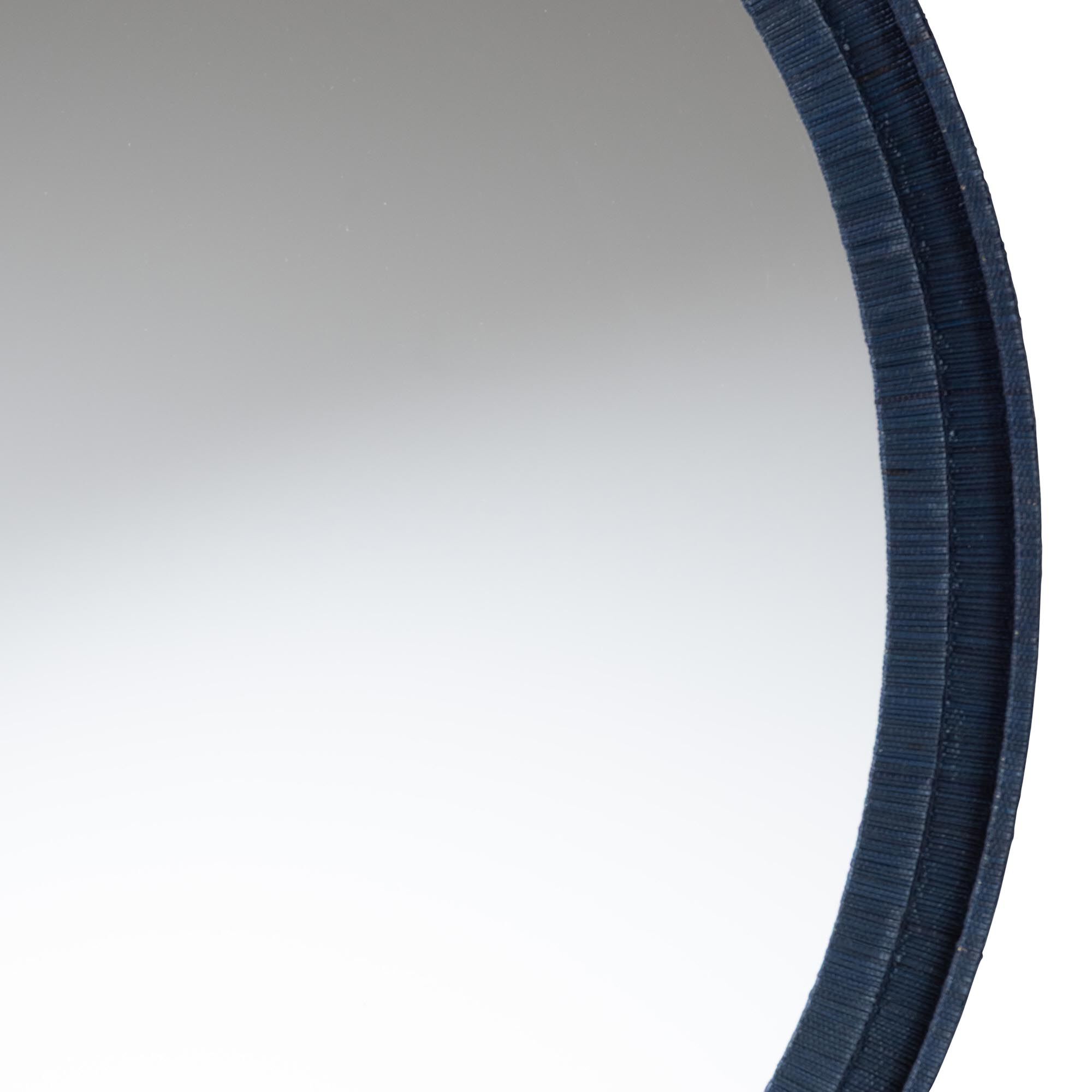 Lailan Oval Woven Grasscloth Mirror, NAVY, alternate image number 3