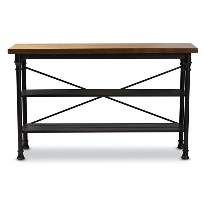 Velera Vintage Wood Metal Kitchen Storage Shelf Unit Furniture, , on-hover image number null